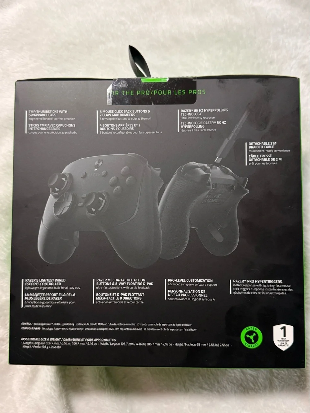 Razer Wolverine V3 Tournament Edition Controller - Black with Green Logo